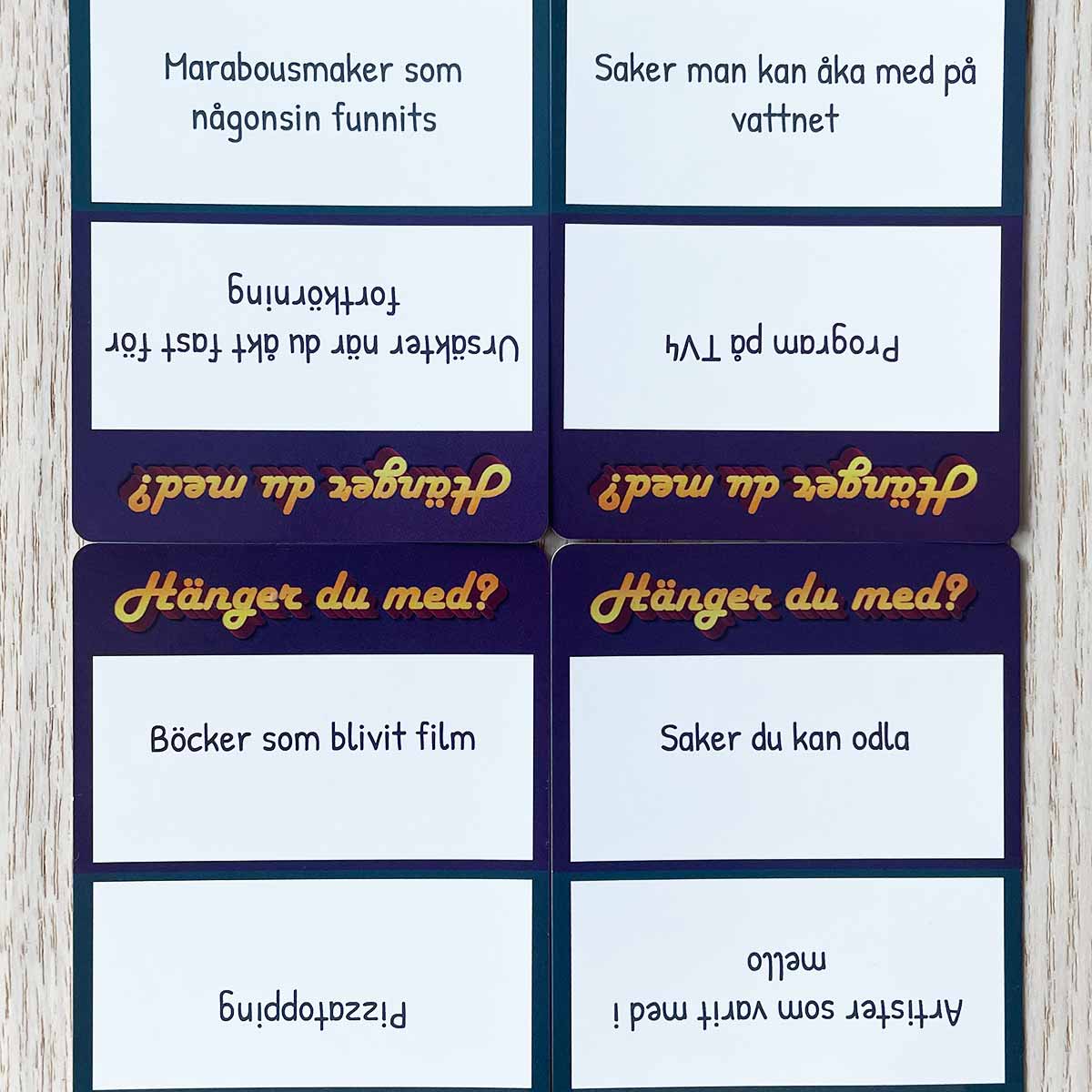 Sällskapsspel Hänger du med